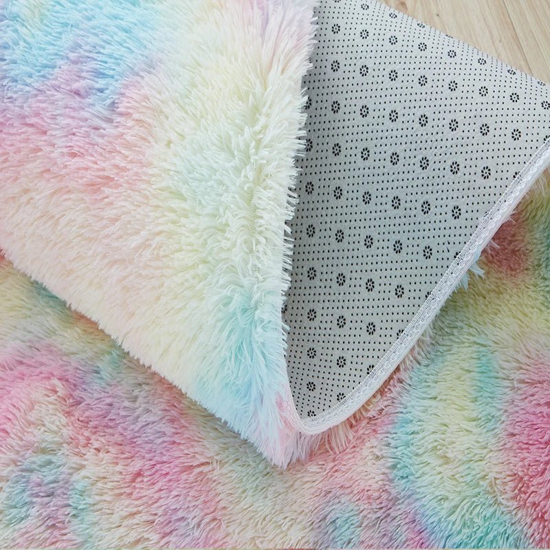 Tapis en Fourrure - HairyRugs™ - Arc - en - ciel - Bébé Chez Nous