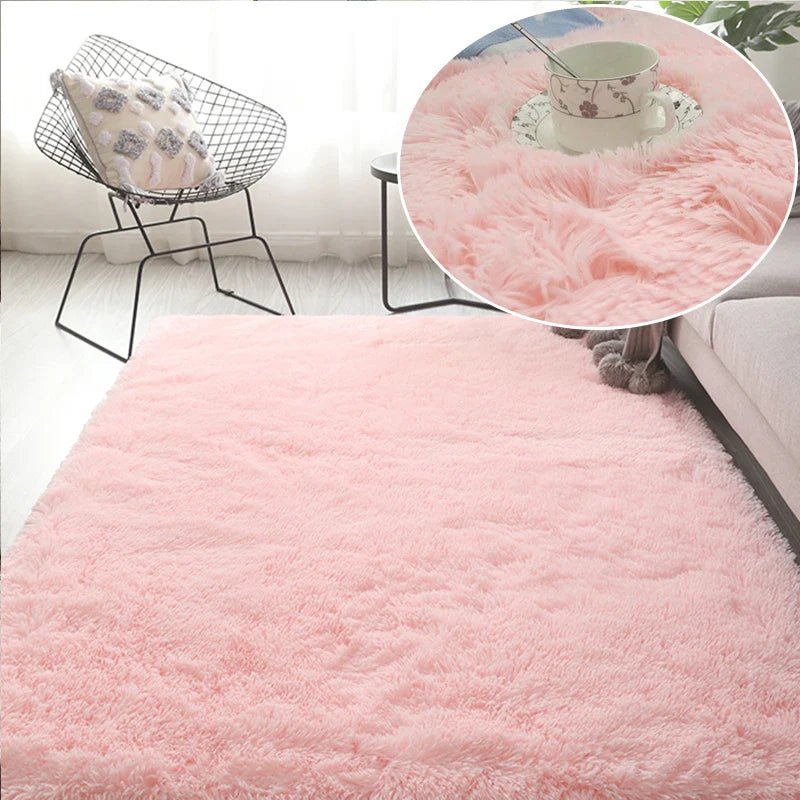 Tapis en Fourrure - HairyRugs™ - Rose - Bébé Chez Nous