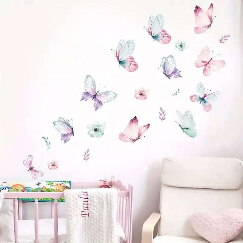 Décoration Murale - ButterfliesSticker™ - Vert - Bébé Chez Nous