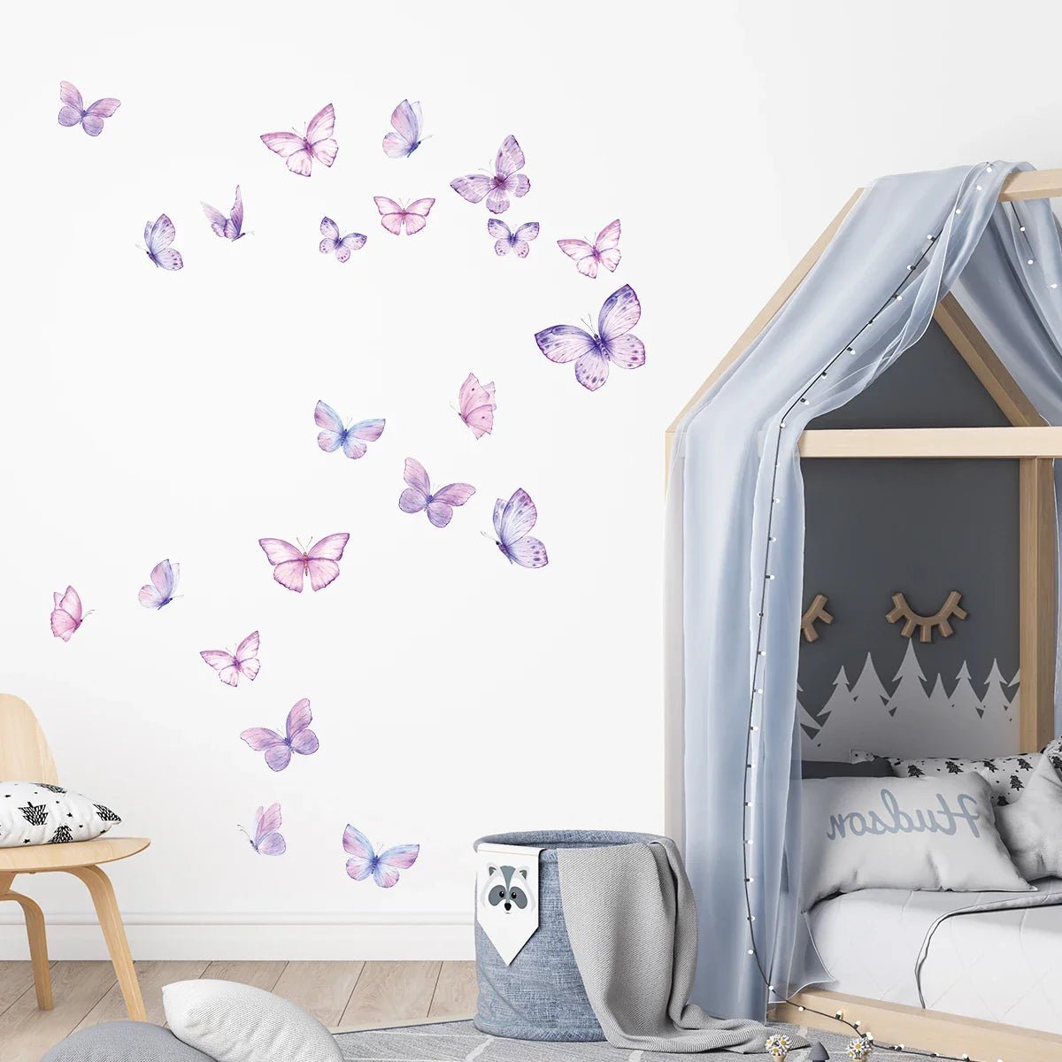Décoration Murale - ButterfliesSticker™ - Violet - Bébé Chez Nous