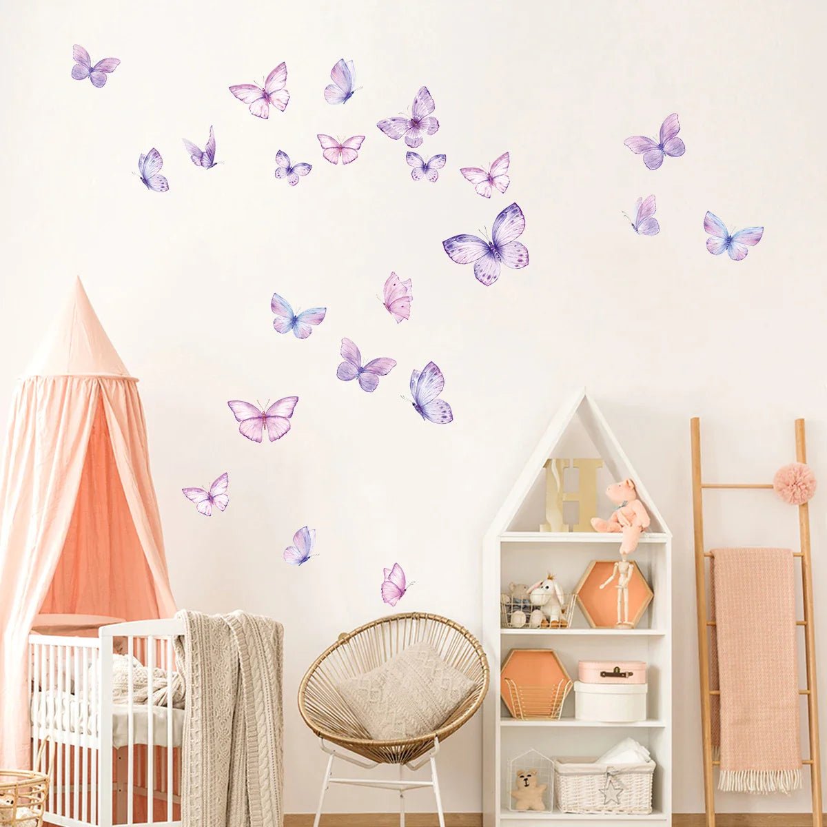 Décoration Murale - ButterfliesSticker™ - Violet - Bébé Chez Nous