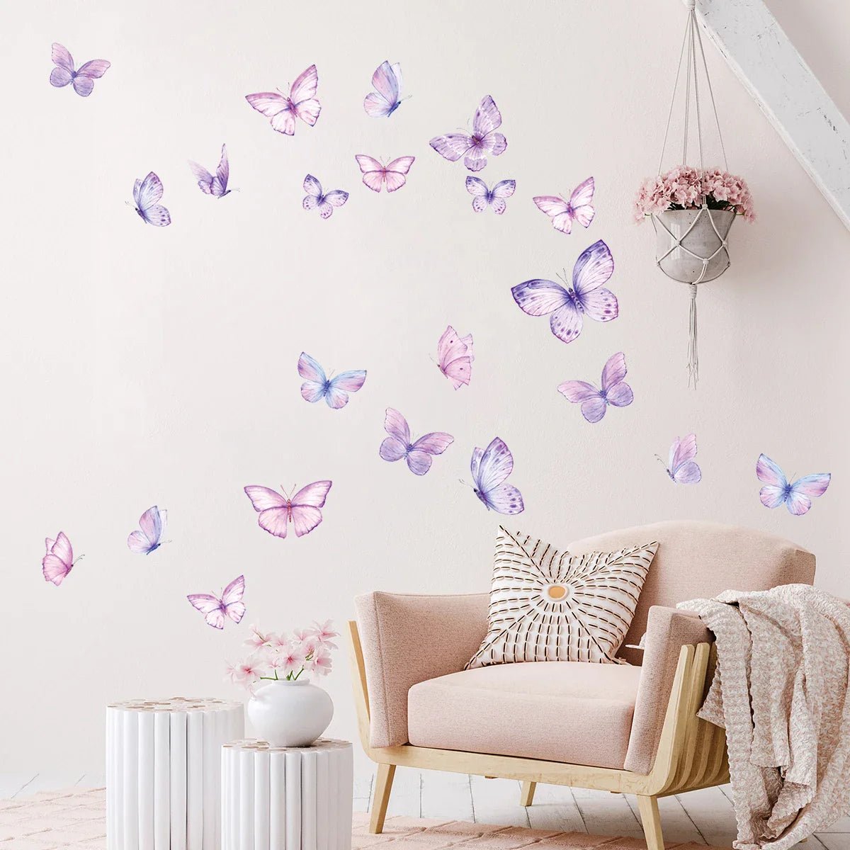 Décoration Murale - ButterfliesSticker™ - Violet - Bébé Chez Nous