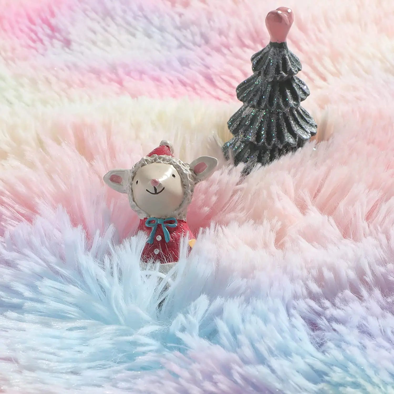 Tapis en Fourrure - HairyRugs™ - Arc - en - ciel - Bébé Chez Nous