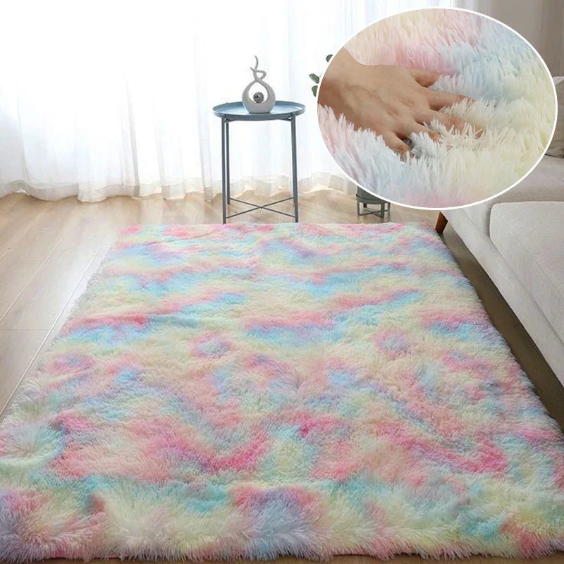 Tapis en Fourrure - HairyRugs™ - Arc - en - ciel - Bébé Chez Nous